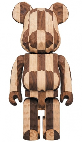 ベアブリック 400％ BE@RBRICK カリモク fragmentdesign carved wooden - LONGITUDINAL CHESS