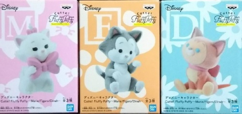 ディズニーキャラクター Cutte! Fluffy Puffy～Marie/Figaro/Dinah～ 全3種