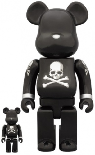 BE＠RBRICK ベアブリック 100％ & 400％ mastermind JAPAN BLACK & SILVER