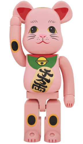 ベアブリック 1000％ BE@RBRICK 招き猫 赤蓄光