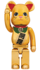 ベアブリック 1000％ BE@RBRICK 招き猫 金メッキ 参