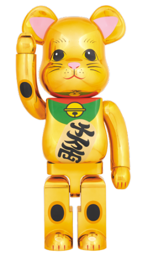 ベアブリック 1000％ BE@RBRICK 招き猫 金メッキ