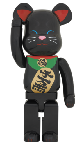 ベアブリック 1000％ BE@RBRICK 招き猫 黒