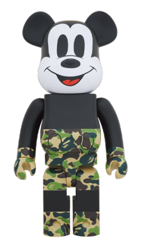 ベアブリック 1000％ BE@RBRICK BAPE MICKEY MOUSE ベイプ ミッキーマウス 緑グリーン