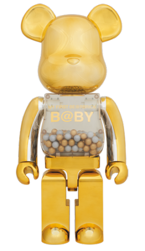 ベアブリック 1000％ MY FIRST BE@RBRICK B＠by GOLD & SILVER Ver. ゴールド×シルバー 千秋