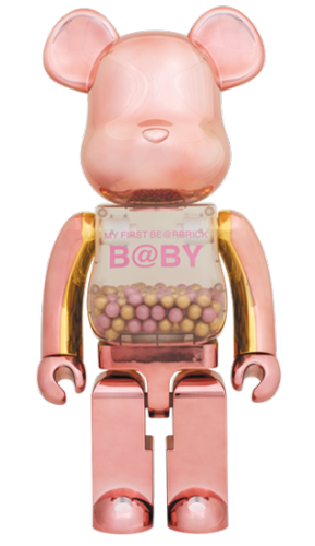 ベアブリック 1000％ MY FIRST BE@RBRICK B＠by PINK & GOLD Ver. ピンク×ゴールド 千秋