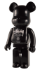 ベアブリック 1000％ STUSSY WORLD TOUR BE@RBRICK  (BLACK) 