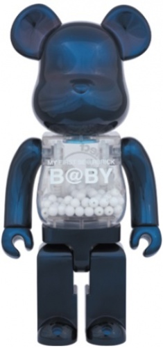 ベアブリック MY FIRST BE@RBRICK 400％ B@BY Pearl Navy Ver.