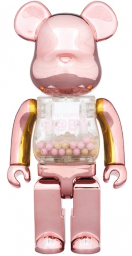 ベアブリック MY FIRST BE@RBRICK 400％ B@BY PINK & GOLD Ver.