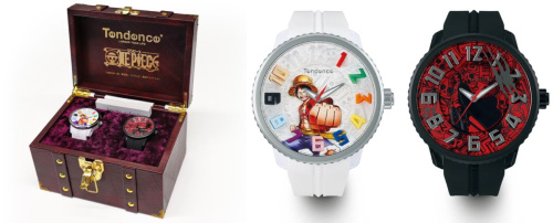 ワンピース ONE PIECE コラボレーション 宝箱セット ルフィモデル シャンクスモデル レッドver. 腕時計 テンデンス