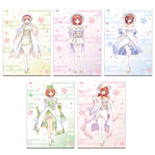 一番くじ 五等分の花嫁∬ BrideStyle G賞 白無垢アレンジ和装描きおろしイラストボード 全5種セット