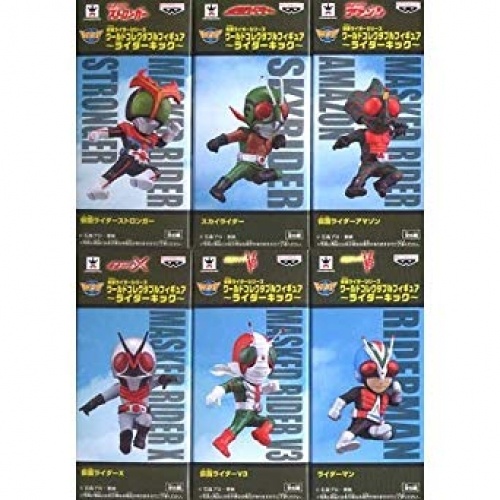 仮面ライダーシリーズ　ワールドコレクタブルフィギュア ライダーキック 全6種