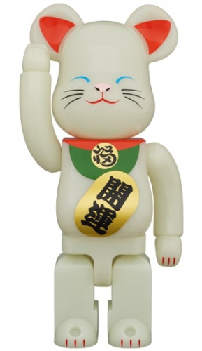 ベアブリック 400％ BE@RBRICK 招き猫 蓄光 弐