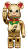 ベアブリック 400％ BE@RBRICK 招き猫 金メッキ 昇運