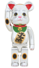 ベアブリック 1000％ BE@RBRICK 招き猫 銀メッキ