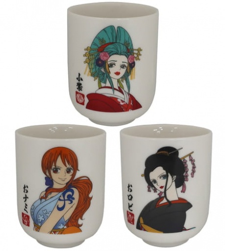 一番くじ ワンピース ONE PIECE GIRL’S COLLECTION -華ノ幕- C賞 お湯呑み 全3種セット