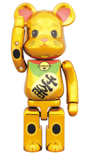 超合金 BE@RBRICK 招き猫 金メッキ