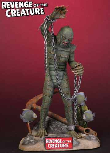 1/8スケール 半魚人の逆襲 プラスチック モデルキット 限定版 口を閉じた状態の頭部パーツ付属