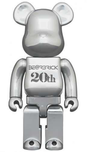 ベアブリック 400％ BE@RBRICK 20th Anniversary DEEP CHROME Ver.