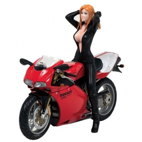 1/12 バイクガール DUCATI 996Rつき