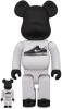 BE＠RBRICK ベアブリック 100％ & 400％ LUNAR FORCE 1 BLACK