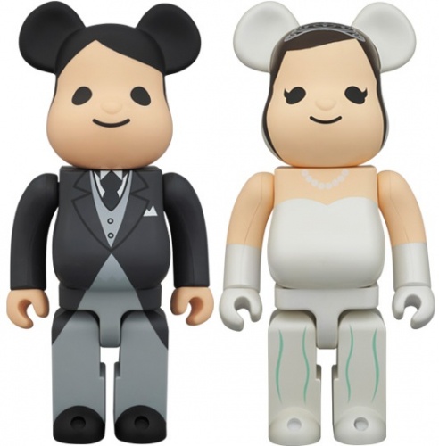 BE＠RBRICK ベアブリック 400％ グリーティング 結婚（2体セット）