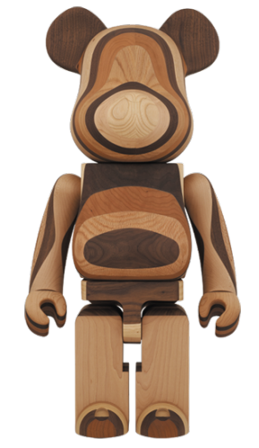 ベアブリック 1000％ カリモク LAYERED WOOD BE@RBRICK