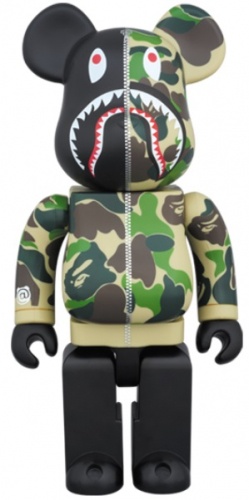 BE＠RBRICK ベアブリック 400％ BAPE(R) CAMO SHARK GREEN