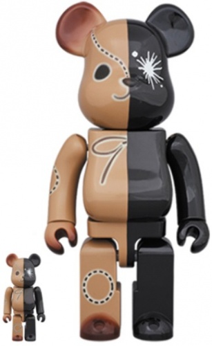 BE＠RBRICK ベアブリック 100％＆400％ MIHARAYASUHIRO BLACK×BROWN