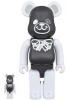 BE＠RBRICK ベアブリック 100％＆400％ FREEMASONRY × fragmentdesign BLACK