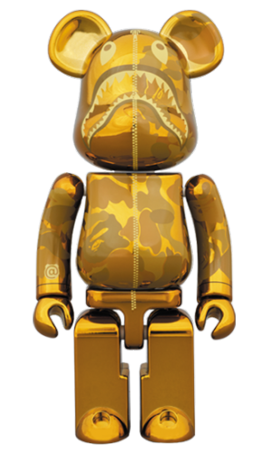 超合金 BAPE(R) CAMO SHARK BE@RBRICK GOLD