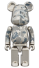 超合金 BAPE(R) CAMO SHARK BE@RBRICK SILVER