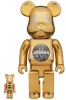 BE＠RBRICK ベアブリック 400％ atmos GOLD CHROME