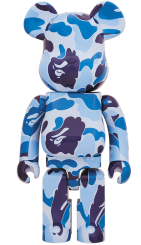 ベアブリック 1000％ BE@RBRICK ABC CAMO BLUE ブルー