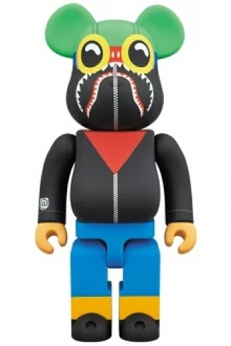 BE＠RBRICK ベアブリック 400％ A BATHING APE(R) × HEBRU BRANTLEY × SOCIAL STATUS