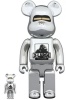 BE＠RBRICK ベアブリック 100％ & 400％ XLARGE(R) × HAJIME SORAYAMA SILVER