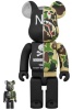 BE＠RBRICK ベアブリック 100％ ＆ 400％ A BATHING APE(R) × NEIGHBORHOOD(R)