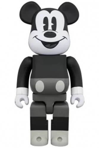 BE＠RBRICK ベアブリック 400％ MICKEY MOUSE (B&W Ver.) 