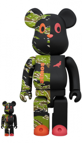 ベアブリック 400％ BE@RBRICK × atmos × STAPLE #2 100％ & 400％