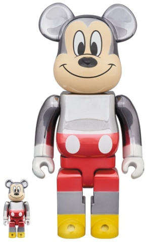 ベアブリック 400％ BE@RBRICK fragmentdesign MICKEY MOUSE COLOR Ver.100％ & 400％ ミッキーマウス