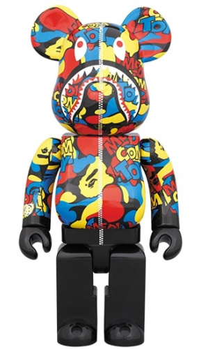 ベアブリック 400％ BE@RBRICK MEDICOM TOY CAMO SHARK