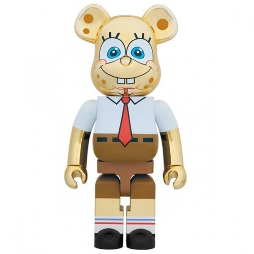 ベアブリック 1000％ BE@RBRICK SpongeBob GOLD CHROME スポンジボブ ゴールド クローム