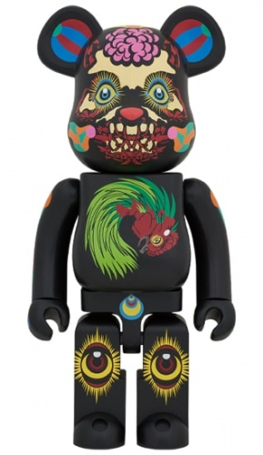買取】ベアブリック 1000％ BE@RBRICK 田名網敬一 黒 たなあみ