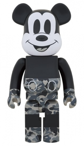 ベアブリック 1000％ BE@RBRICK BAPE(R) MICKEY MOUSE MONOTONE Ver. ミッキーマウス モノトーンVer.