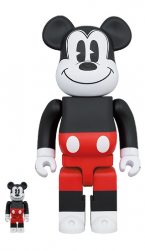 ベアブリック 400％ BE@RBRICK MICKEY MOUSE (R&W 2020 Ver.) 100％ & 400％ ミッキーマウス