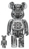 ベアブリック 400％ BE@RBRICK H.R.GIGER 100％ & 400％ WHITE CHROME Ver.