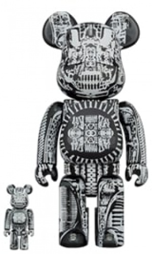 ベアブリック 400％ BE@RBRICK H.R.GIGER 100％ & 400％ BLACK CHROME Ver.