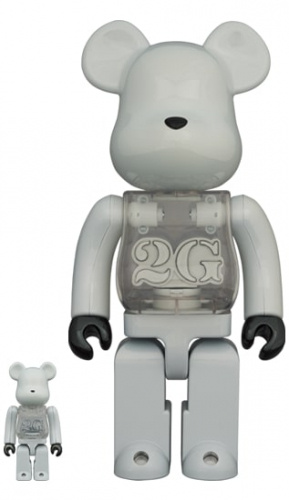 ベアブリック 400％ BE@RBRICK 2G WHITE CHROME 100％ & 400％