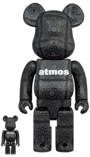 ベアブリック 400％ BE@RBRICK atmos BANDANA 100％ & 400％ BLACK