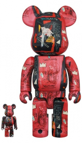 ベアブリック 400％ BE@RBRICK Andy Warhol × JEAN-MICHEL BASQUIAT #1 100％ ＆ 400％ アンディ・ウォーホル×ジャン＝ミシェル・バスキア